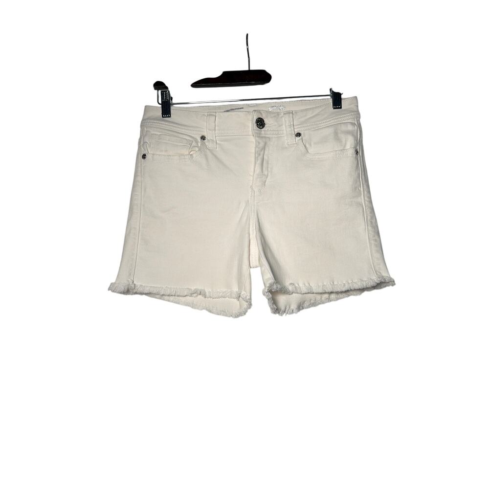 Seven7 for All Mankind Denim Shorts Women 6 White Cutoff Summer Casual Jeans